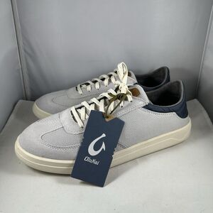 Olukai Punini Court Sneaker Vapor Trench Blue Grey 10514-VPDE Shoes Men's 10.5